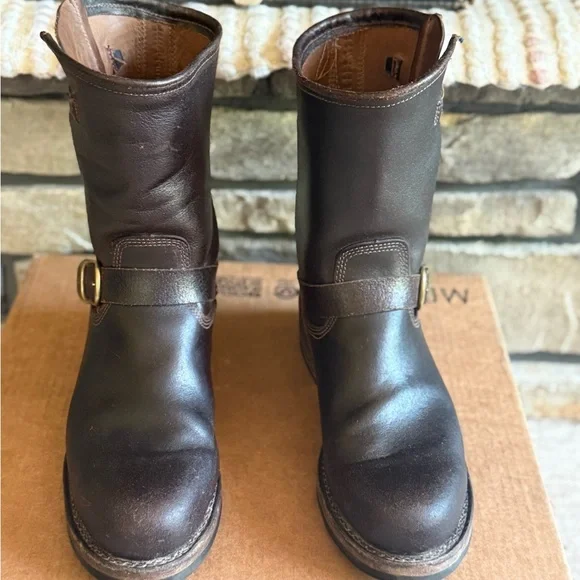 Frye | Shoes | Frye John Addison Engineer Dark Brown Leather  display picture 3